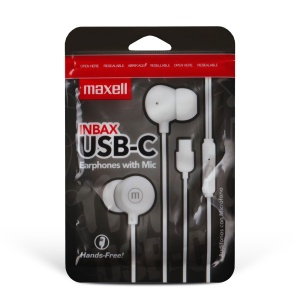 Căști cu fir Maxell - albe - USB-C (INBAX) - Img 2