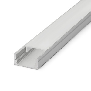 Dispersor din aluminiu pentru LED - opal - 2000 mm - Img 3