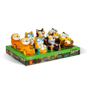 Figurine solare decorative animale - 4 modele - 2 LED-uri alb cald - 15 cm - Img 3