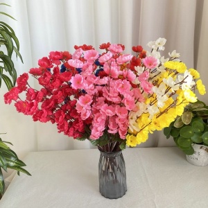 Flori Artificiale 2/set Tip Floare de Cireș 60cm, Diferite Culori - Img 2