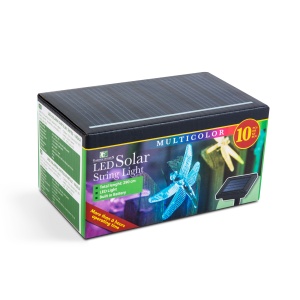 Ghirlandă solară LED - libelule - 2 m - 10 LED-uri colorate - Img 4