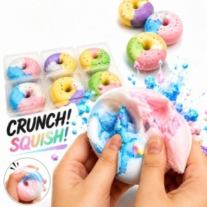 Gogoașă Donut 7cm, Antistres Crunchy, Squishy Crispy