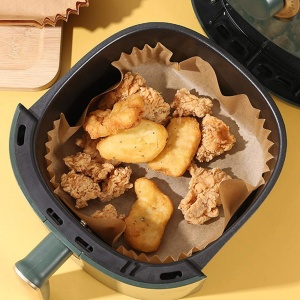 Hârtie de copt pentru friteuza cu aer - utilizare la friteuza cu aer - pătrat - 20 cm - 50 buc / pac - Img 3