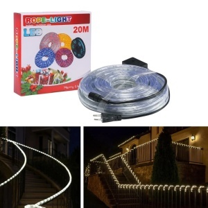 Instalație 14m, Model Furtun LED, Lumină Alb Rece, pentru Interior și Exterior, Ideală pentru Decor de Crăciun și Evenimente - Img 2