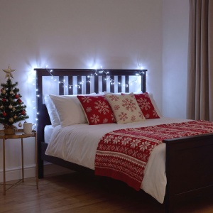Instalație luminoasă – 50 m – alb rece – 1000 LED – 220–240 V – 9 W – cablu transparent - Img 3