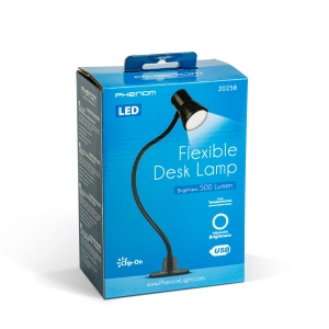 Lampă de birou flexibilă - cu clemă - USB - intensitate și temperatură de culoare reglabilă - LED - Img 4