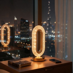 Lampa de masa - aur - temperatura reglabila a culorii, luminozitate - baterie - USB