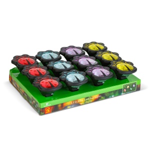 Lampă solară LED cu țăruș - gărgăriță - colorată - neagră - plastic - 9 x 9 x 8,5 cm - Img 3