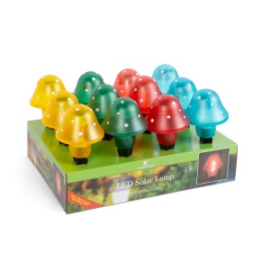 Lampă solară LED în formă de ciupercă - 11 cm - Img 4