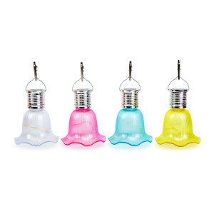 Lampă solară suspendabilă în formă de floare - 4 modele - 3 LED-uri alb cald - 17,5 x 9,5 cm - Img 2
