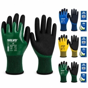 Manusi de Protectie Acoperite cu Latex 12/set, Impermeabile si Antiderapante, Model 10/XL, Diferite Culori - Img 2