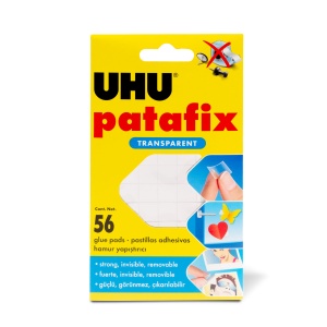 Patafix Invisible Adeziv detaşabil transparent – 56 buc / pachet