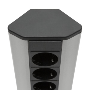 Priză de colț - 5 x 250V, 16A - Carcasă din aluminiu - Img 4