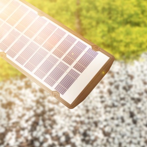 Reflector solar de perete - 520 LED-uri SMD - 3000 lm - 20W - 4500 mAh - IP65 - Img 2