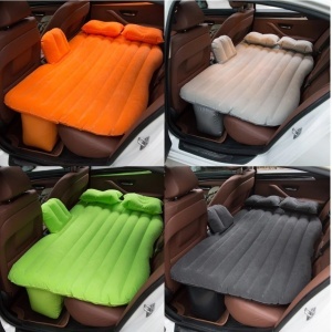 Saltea Gonflabilă Auto pentru Banchetă Spate 135x85x38cm, cu Pompa Electrică 12V, 2 Perne, Kit Reparație și Geantă Transport Diferite Culori - Img 2