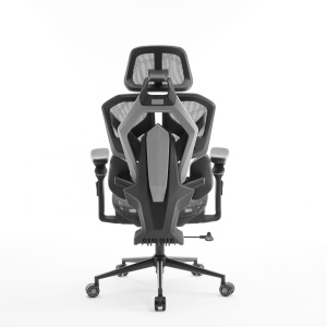 Scaun rotativ de birou TitanMesh Pro cu perne laterale - gri - 119 x 72 x 73 cm - Img 2