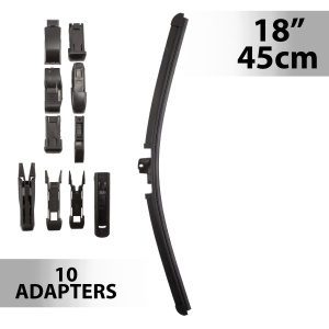 Ștergător 18"/45 cm – cu 10 adaptoare