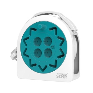 Winning Star - Tambur cu cablu de 20m - 4 x prize 230V