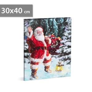 Atmosfera cu LED-uri de Craciun - carlig de perete, 2 x AA, 30 x 40 cm