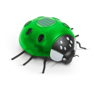 Buburuză solară - verde - 14,5 x 12 x 6 cm - 6 LED-uri alb cald - Img 2