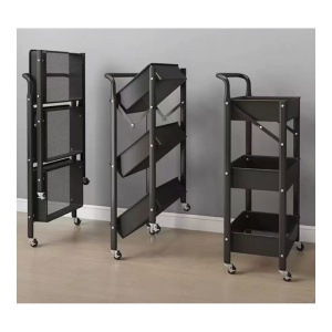 Carucior din metal - negru - carucior cu roti