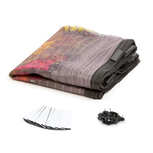 Cortina de țânțar pentru ușă - magnetic - 100 x 210 cm - fluture floral - Img 3