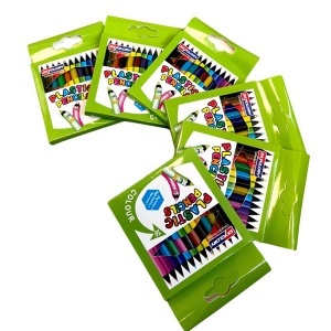 Creioane Colorate 24/Set, 12 Culori, 9 cm