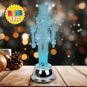 Decor de soldat cu plumb LED - LED RGB - 15 x 5 x 5 cm - functionează cu baterie - Img 2