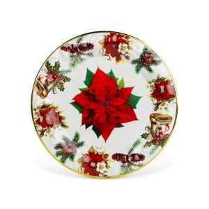 Farfurie de Crăciun – plastic – crăciuniță – 37,5 cm - Img 2