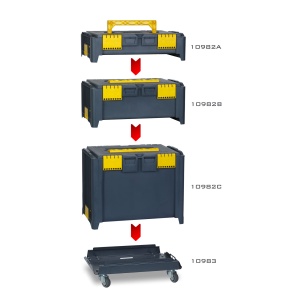 Geantă organizatoare stivuibilă - dimensiunea S - 468 x 338 x 148 mm - Img 3