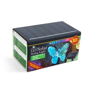 Ghirlandă solară LED - fluturi - 2 m - 10 LED-uri colorate - Img 4