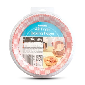 Hârtie de copt pentru Air fryer - pentru gătit fără ulei - carouri, rotund - 20 cm - 50 bucăți / pac - Img 4