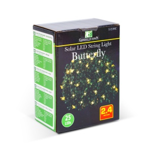 Lampă solară - fluture - 2,4 m - 25 LED alb cald - Img 3
