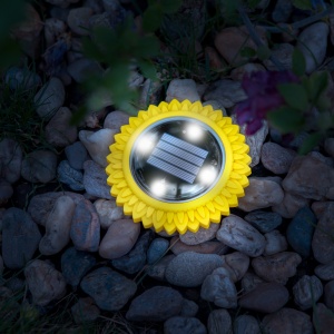 Lampă solară înjunghiată cu LED-uri - galben - alb rece - 11,5 x 2,3 cm