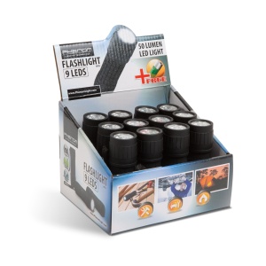Lanternă LED cu baterii - 9 LED - 9,7 cm - Img 2
