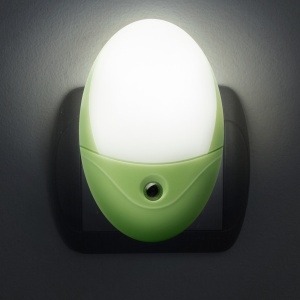 Lumină de veghe - cu senzor de lumină - 240 V - verde