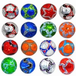 Minge de Fotbal Nr. 5 din Imitatie Piele, Material Lucios 345g Diferite Modele