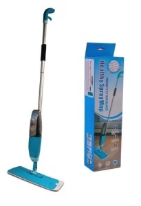 Mop spray alb si albastru