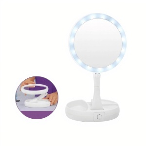 Oglinda Machiaj 29cm Led, cu Suport din Plastic 32cm cu USB