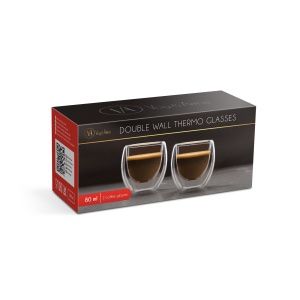 Pahar cu perete dublu - 80 ml - 2 / ambalaj - Img 2