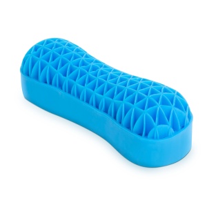 Perna pentru gât cu gel siliconic + cu husă cu fermoar - 27 x 9 x 9 cm