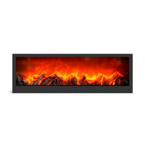 Şemineu LED cu efect de flacără - cu alimentare de la baterie sau USB - 60 x 10 x 20 cm - Img 2