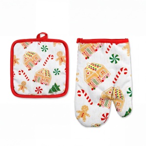 Set mănușă de bucătărie și lavetă - 16,5 x 16,5 cm