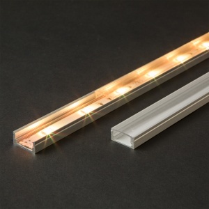 Șină din aluminiu pentru LED - transparent - 2000mm