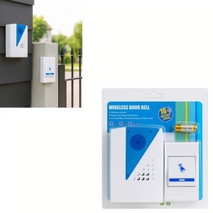 Sonerie Wireless 10x7cm cu 18 Sunete Polifonice, Baterie Inclusă Rază Lungă de Acțiune