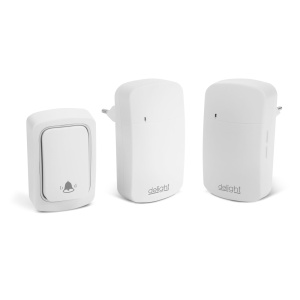 Sonerie wireless digitală, fără baterie Kinetic - receptor dublu