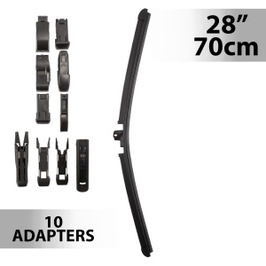 Ștergător 28"/70 cm – cu 10 adaptoare