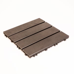 Acoperiri podea WPC - 4 foi - 30 x 30 cm - negru - 11 piese / pachet