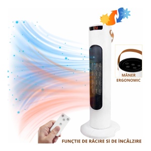 Aeroterma racit si incalzit, cu telecomanda - ventilator