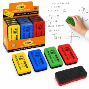 Burete 12/set de Sters Tabla Magnetica,10x6cm Diferite Culori